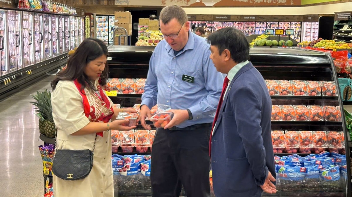 Quả vải Việt Nam lần đầu tiên xuất hiện tại hệ thống bán lẻ lớn nhất nước Mỹ