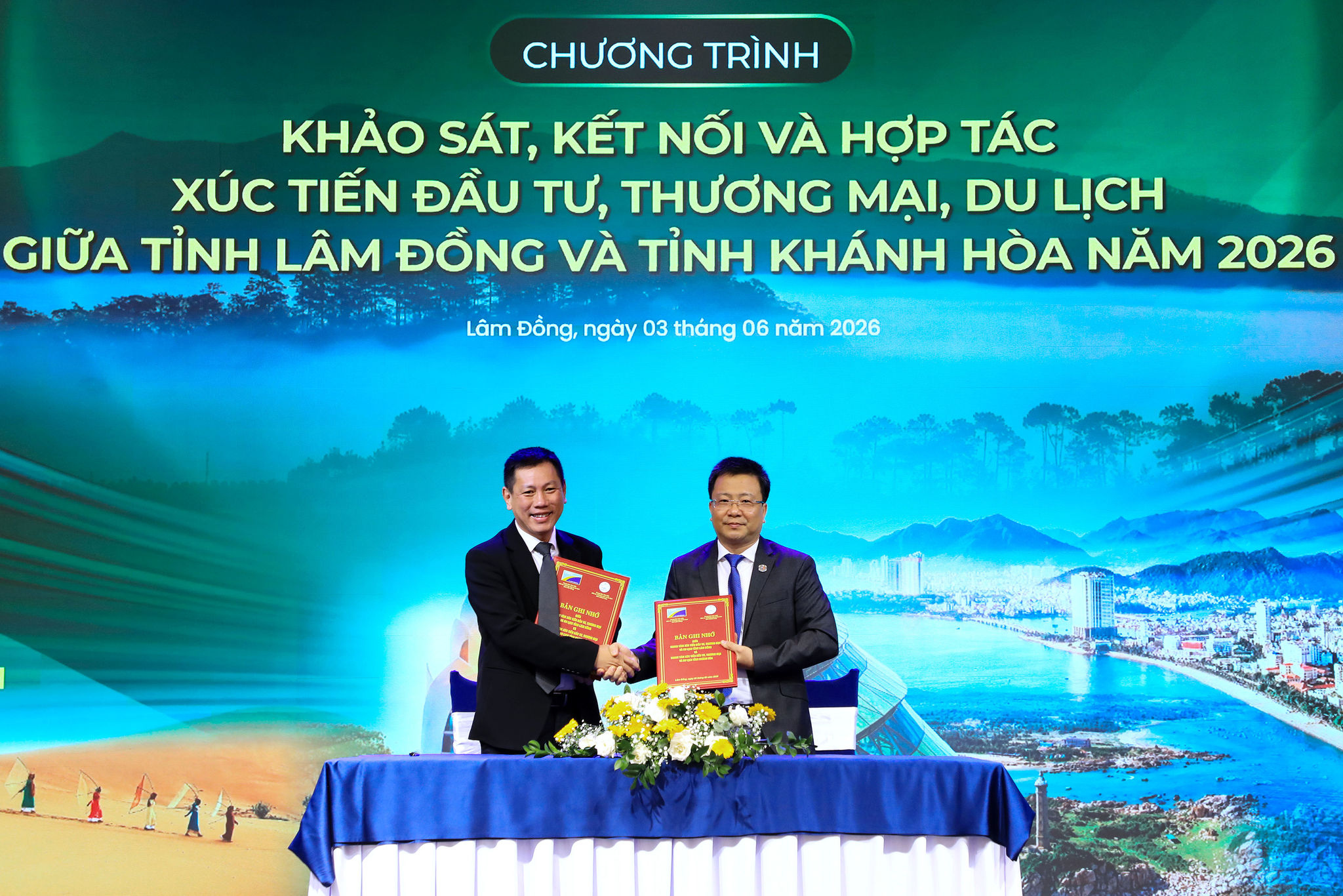 Lâm Đồng - Khánh Hòa bắt tay mở rộng liên kết đầu tư, thương mại và du lịch